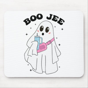 Niedlich Boo Ghost Funny Halloween Kostüm Boo Jee  Mousepad