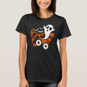 Niedlich Boo Ghost Truck Monster Halloween Pumpkin T-Shirt