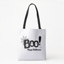 Niedlich "Boo!" Halloween Ghost Tote Bag