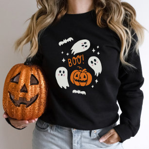 Niedlich Boo Halloween Sweatshirt