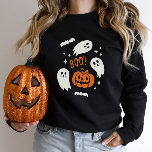 Niedlich Boo Halloween Sweatshirt (Von Creator hochgeladen)