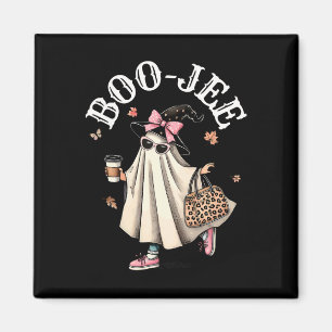 Niedlich Boo Jee Ghost Halloween Leopard Ghost-Kaf Magnet