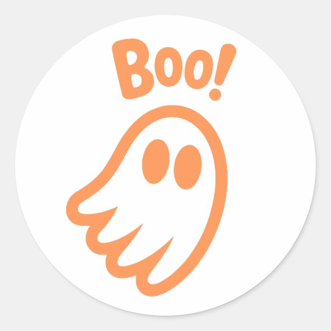 Niedlich Boo! - Kids Halloween Design Runder Aufkleber (Vorderseite)