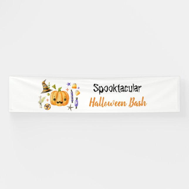 Niedlich Boo Pumpkin Spooktacular Halloween Bash P Banner (Horizontal)