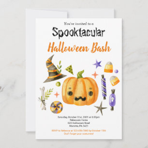 Niedlich Boo Pumpkin Spooktacular Halloween Bash P Einladung