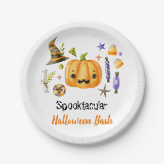 Niedlich Boo Pumpkin Spooktacular Halloween Bash P Pappteller