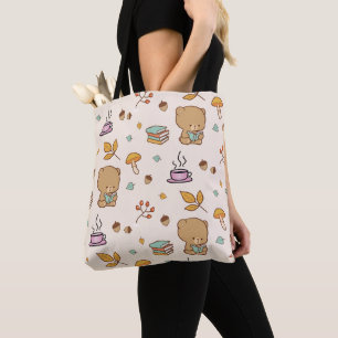 Niedlich Book Lovers Woodland Bear Pattern
