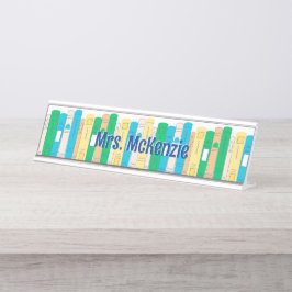 Niedlich Books English Teacher Schreibtischnamensplakette