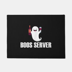 Niedlich Boos Server Barkeeper Bedienung Halloween Fußmatte
