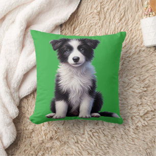 Niedlich Border Collie Puppy Kissen