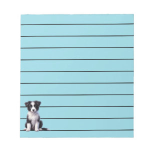 Niedlich Border Collie Puppy Notizblock