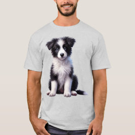 Niedlich Border Collie Puppy T-Shirt