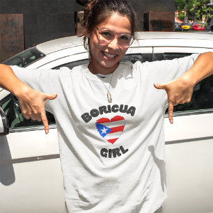 Niedlich Boricua Girl Puerto Rico Niedlich T-Shirt
