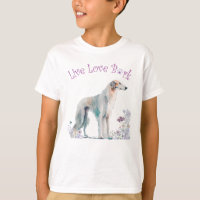 Niedlich Borzoi Hund Floral
