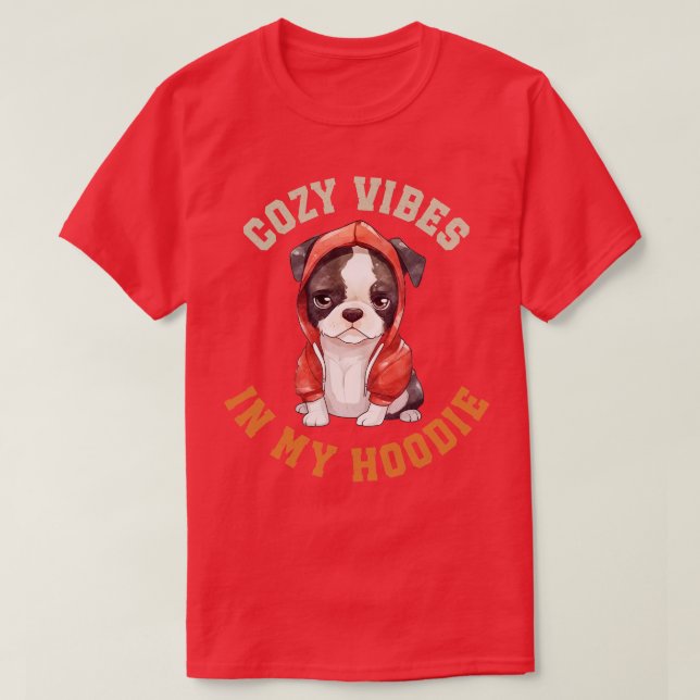 Niedlich Boston Terrier Dog 1 T-Shirt (Design vorne)