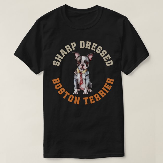 Niedlich Boston Terrier Dog T-Shirt (Design vorne)