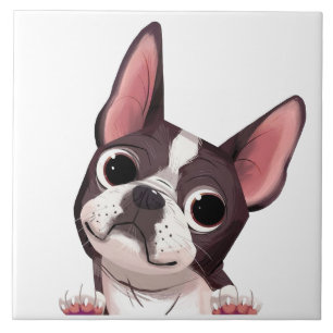 Niedlich Boston Terrier Keramik Tile Fliese
