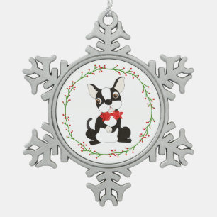Niedlich Boston Terrier Ornament Weihnachten