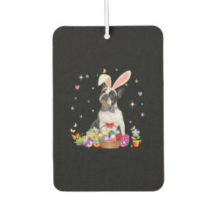 Niedlich Boston Terrier Ostertag Bunny Egs Ostern Autolufterfrischer