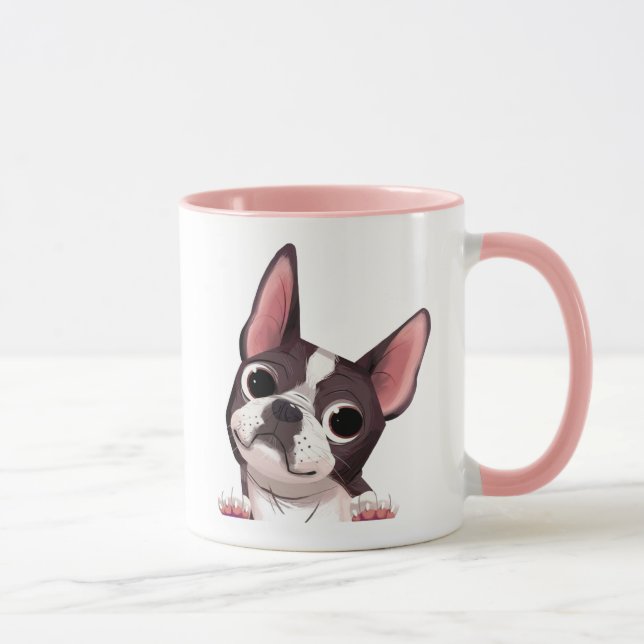 Niedlich Boston Terrier Tasse (Rechts)