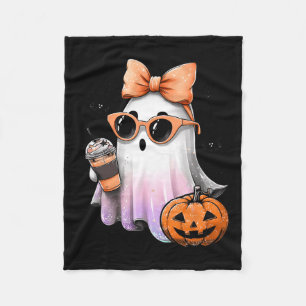 Niedlich Bougie Ghost Kaffee Pumpkin Spooky Season Fleecedecke