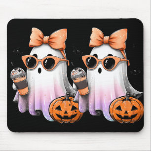 Niedlich Bougie Ghost Kaffee Pumpkin Spooky Season Mousepad