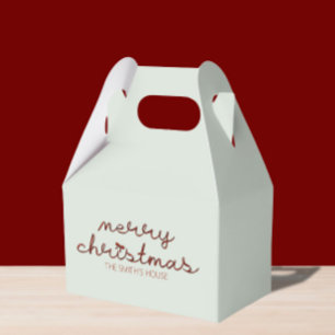 Niedlich Bow Christmas Favor Box Geschenkschachtel