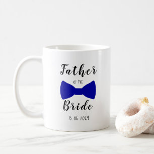 Niedlich Bow Krawatte Vater der Braut Personalisie Kaffeetasse