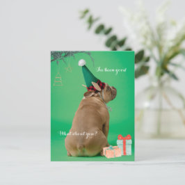 Niedlich Boxer Dog Weihnachten war ich eine gute P Postkarte