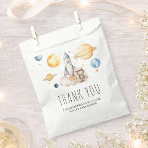 Niedlich Boy Astronaut Space Babydusche Danke Geschenktütchen