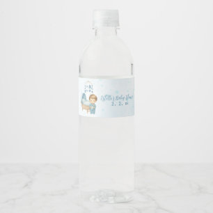 Niedlich Boy Blue Kinderzimmer Baby Dusche Wasserflaschenetikett