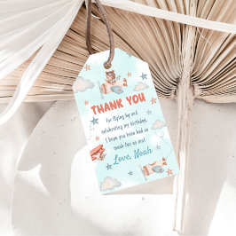 Niedlich Boy's Airplane Thema 1. Geburtstag Party Geschenkanhänger