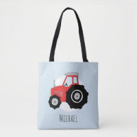Niedlich Boy's Red Bauer Traktor mit Namen