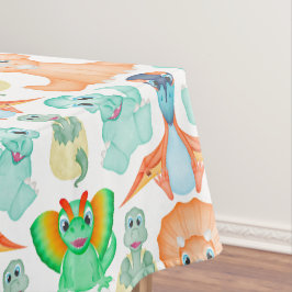 Niedlich Boys Watercolor Jurassic Dinosaurier Tischdecke