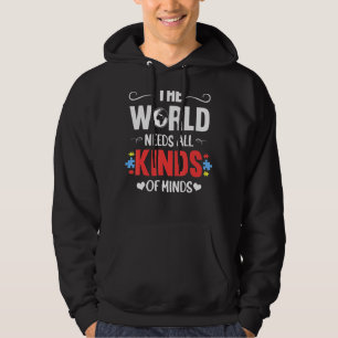 Niedlich braucht die Welt alle Arten von Minds Aut Hoodie