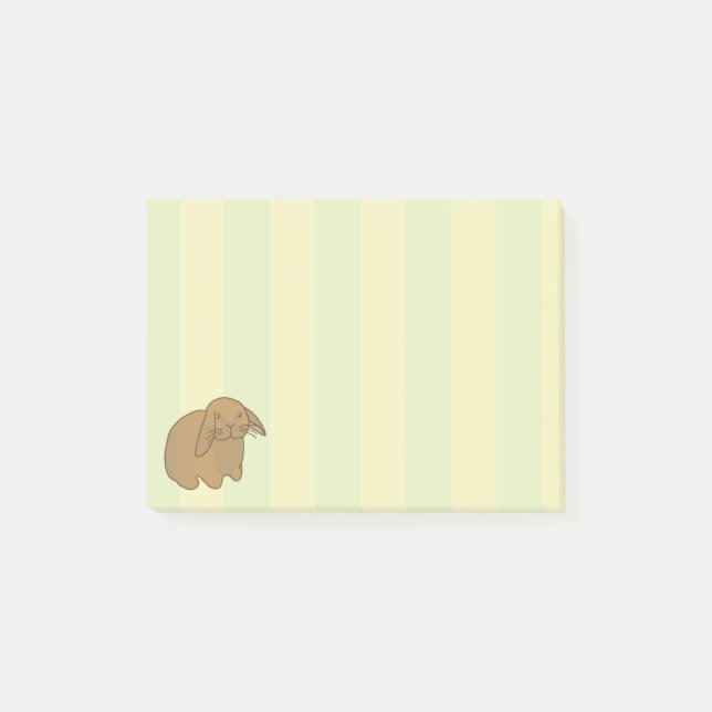 Niedlich-Braun Post-it Klebezettel (Vorderseite)