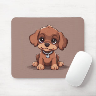 Niedlich-brauner Welpe Mousepad