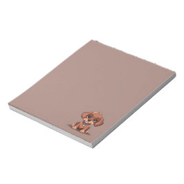 Niedlich-brauner Welpe Notizblock
