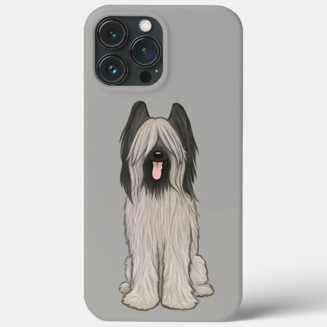 Niedlich Briard Cartoon Dog Case-Mate iPhone Hülle (Rückseite)
