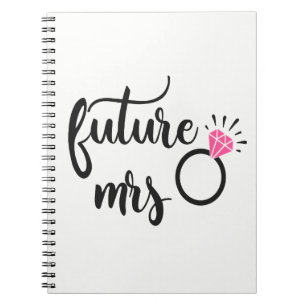 Niedlich Bride to be Wedding Future Mrs. Verlobung Notizblock