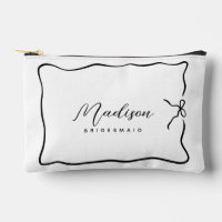 Niedlich Bridesmaid Coquette Style Script Ribbon