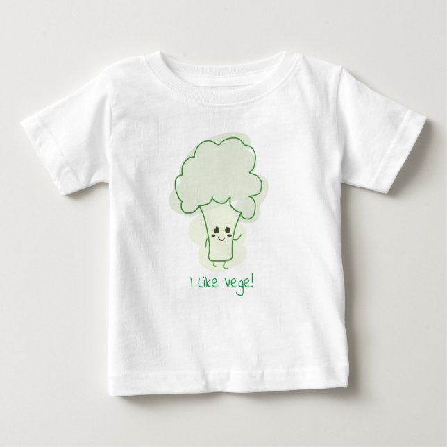 Niedlich Broccoli Baby T-shirt (Vorderseite)