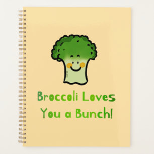Niedlich Broccoli Pun Cartoon Design Planer
