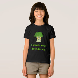 Niedlich Broccoli Pun Cartoon Design Tri-Blend Shirt