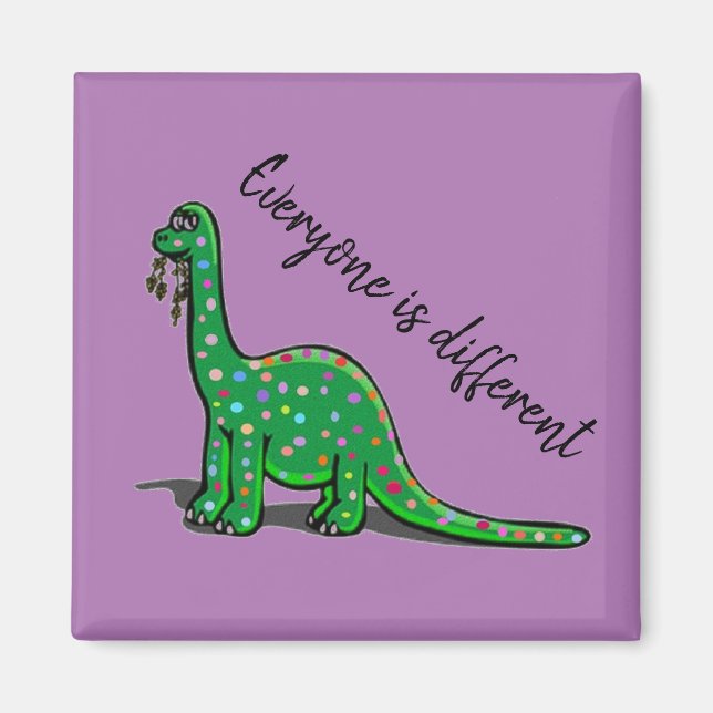Niedlich Brontosaurus Dinosaur Magnet (Vorne)