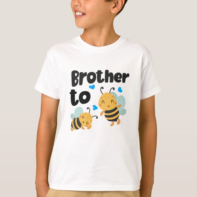 Niedlich "Brother to bee" T-Shirt (Vorderseite)