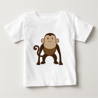 Niedlich-Brown-Affe Baby T-shirt
