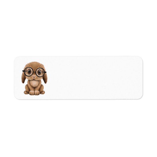 Niedlich Brown Baby Bunny Wear Brillen (Vorne)