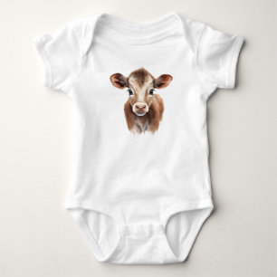 Niedlich Brown Baby Cow Cala Strampler