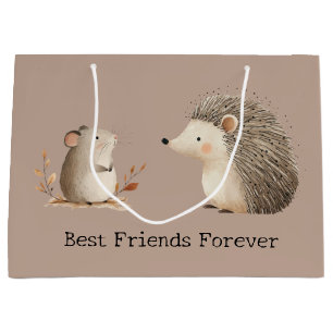 Niedlich Brown Cream Igel Mouse Die besten Freunde Große Geschenktüte